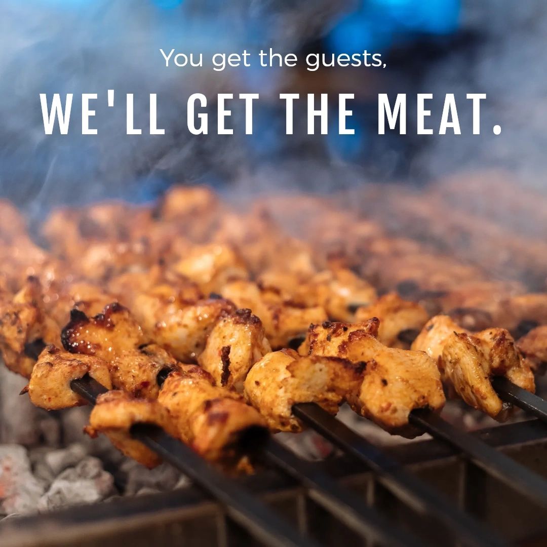 No need to stress about the food, we've got you covered with fresh #MediterraneanFood fresh off the flames and ready for your guests to enjoy! #OriginalKabobFactory #GlutenFreeCatering #FlameGrilled