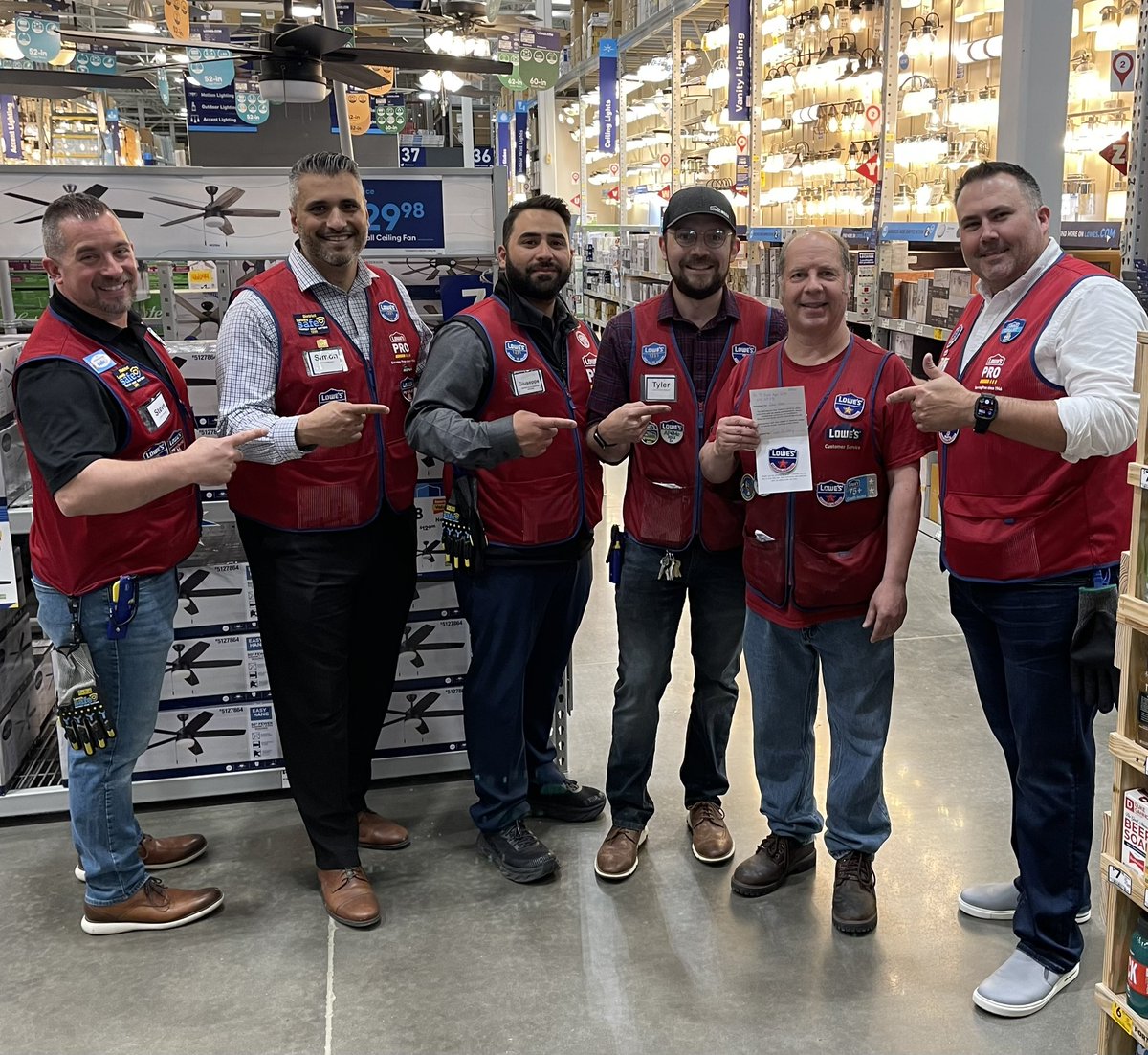 Great walk with <a href="/gouletmd/">Mark Goulet</a> today! Thank you Mark for spending time with the team, really great takeaways! <a href="/SimonMichail/">Simon Michail</a> @josephcoscia5 <a href="/Anthony_Battle1/">Anthony Battle</a> <a href="/BellAnyae/">Anyae Bell</a> Celebrated our appliance specialist John for his continued drive to be number #1! #1251heretowin