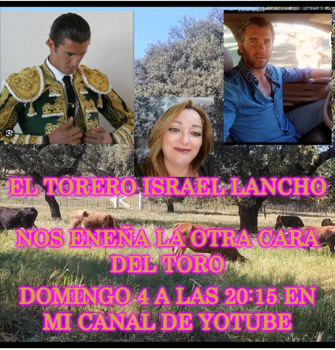 El próximo domingo 4 a las 20:15 se sube a charlar con los alegres <a href="/israellancho/">israel lancho</a> el maestro nos enseña la otra cara del toro ,nos lo vamos a pasar genial ,os esperamos en youtube.com/@consueloflore… #torero #cultura