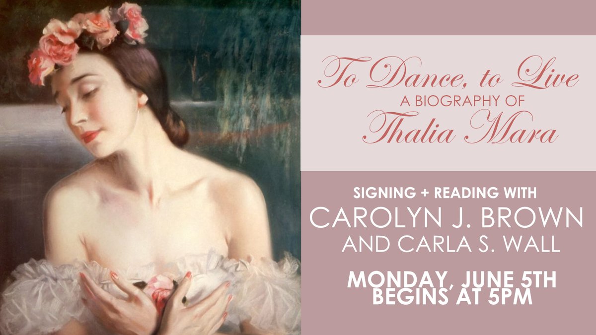 lemuriabooks (@lemuriabooks) on Twitter photo Please join us on Monday, June 5th at 5pm for a lovely discussion on TO DANCE, TO LIVE !
<a href="/upmiss/">Univ Press of MS</a> Please join us on Monday, June 5th at 5pm for a lovely discussion on TO DANCE, TO LIVE !
<a href="/upmiss/">Univ Press of MS</a>