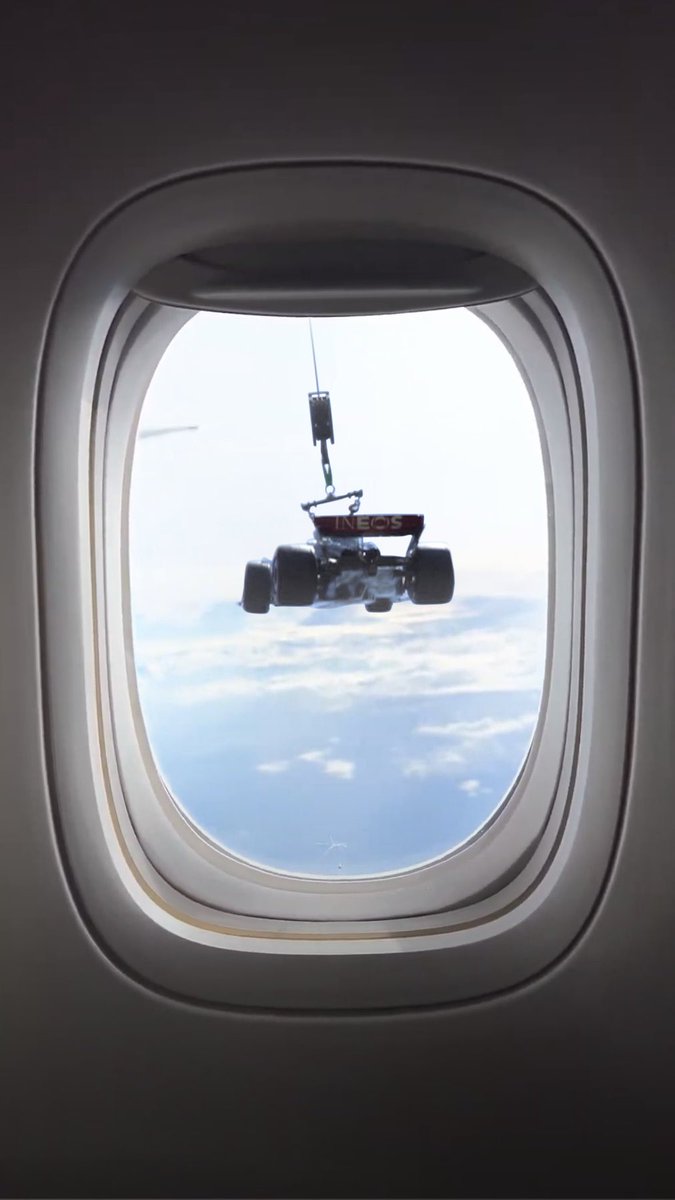 MercedesAMGF1's tweet image. Next stop, Barcelona. ✈️😍