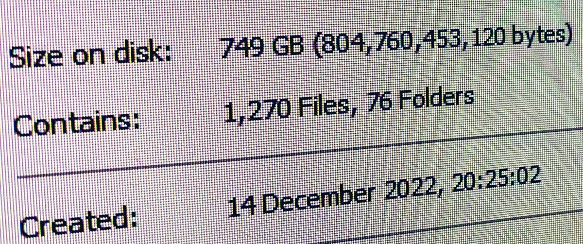 5 months since principal photography began. Half way through the edit and this is what this indie 90 minute feature looks like from a storage POV. ✂️🎞️🎥#CircleOfShadows imdb.com/title/tt219796…
