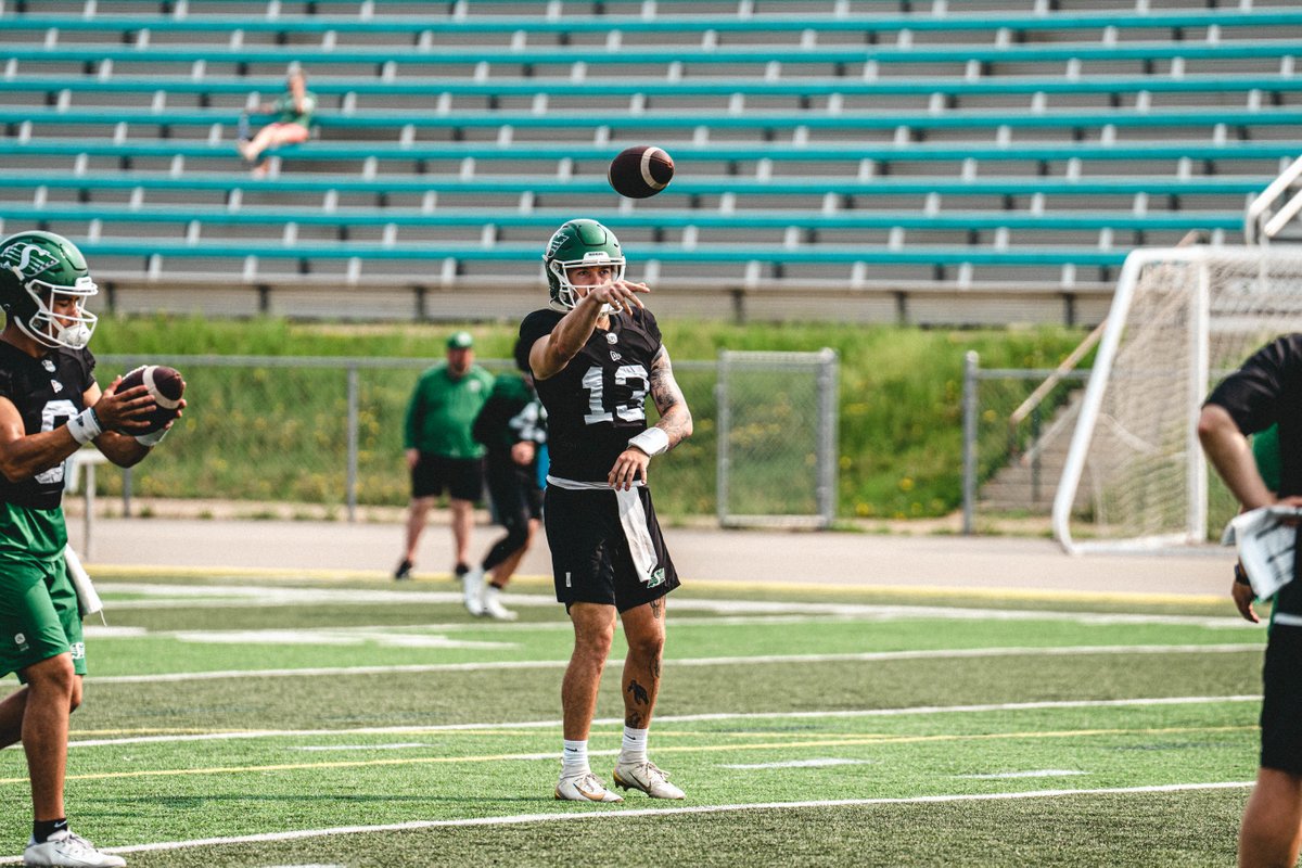 sskroughriders's tweet photo. Even in a familiar setting, Noah Pelletier was able to savour something new this past weekend. 

The Regina-born quarterback dressed for the Riders during Saturday’s pre-season game against the B.C. Lions!

📰 https://t.co/DRbWbhglgD https://t.co/W5csd4Ba9W