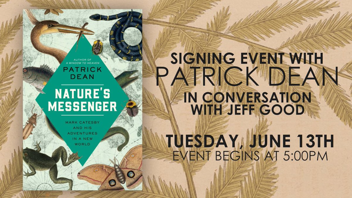 Upcoming event! Join us for a SIGNING + READING with @patrickldean and @JeffGoodBRAVO !