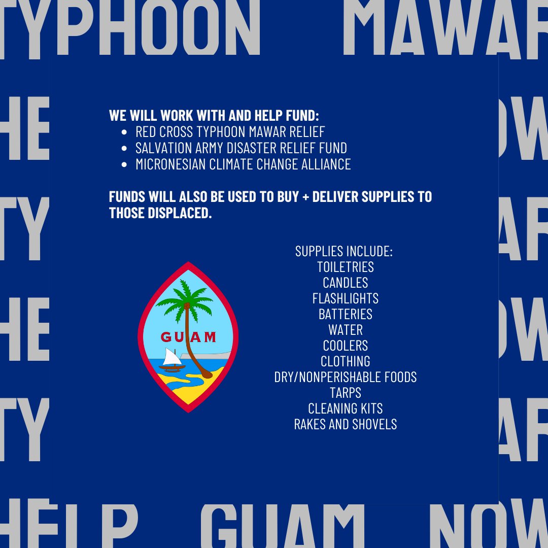 EricTPineda's tweet photo. I am working with a group of medical students from Guam to ensure aid is delivered to those displaced by Typhoon Mawar. We created a GoFundMe page to support relief organizations currently operating on the island: https://t.co/JwTeRpDcDi 
#Guahan #Guam #TyphoonMawar #donate https://t.co/ME2mTxtI2i