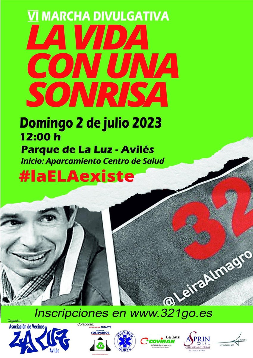 Os esperamos a todos  el día 2 de julio apoyando el trabajo de difusión sobre la ELA que comenzó Fernando en vida  junto con el equipo de La Vida con una Sonrisa. Gracias.