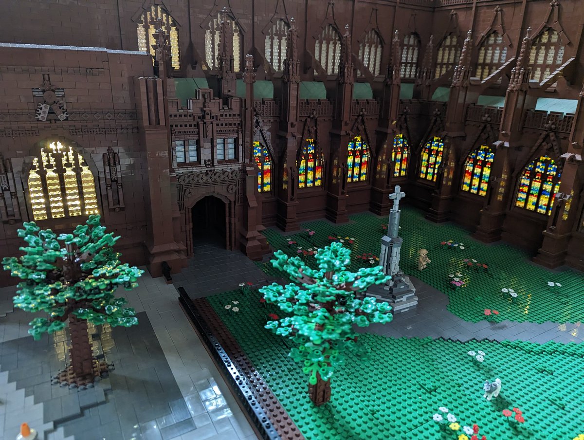 BricksCast's tweet photo. More detail of Chester Cathedral in #Lego https://t.co/aNgDKuYwEv