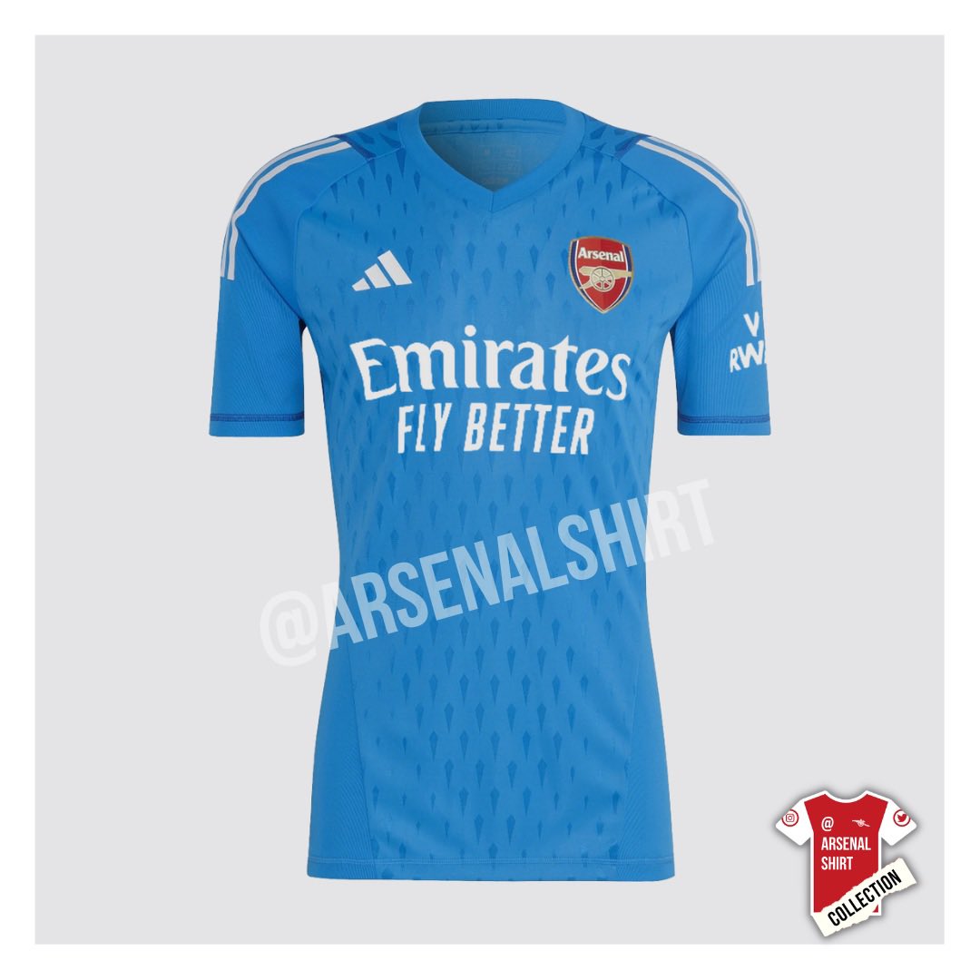 ArsenalShirt's tweet photo. “I don’t know if it’s been announced yet, so it could be a little secret, but we’ve got a blue &amp; greeny one coming out.” ￼ [@SeamanPodcast] #afc #Arsenal #ArsenalKit #GKUnion https://t.co/w6OlSzVjMa