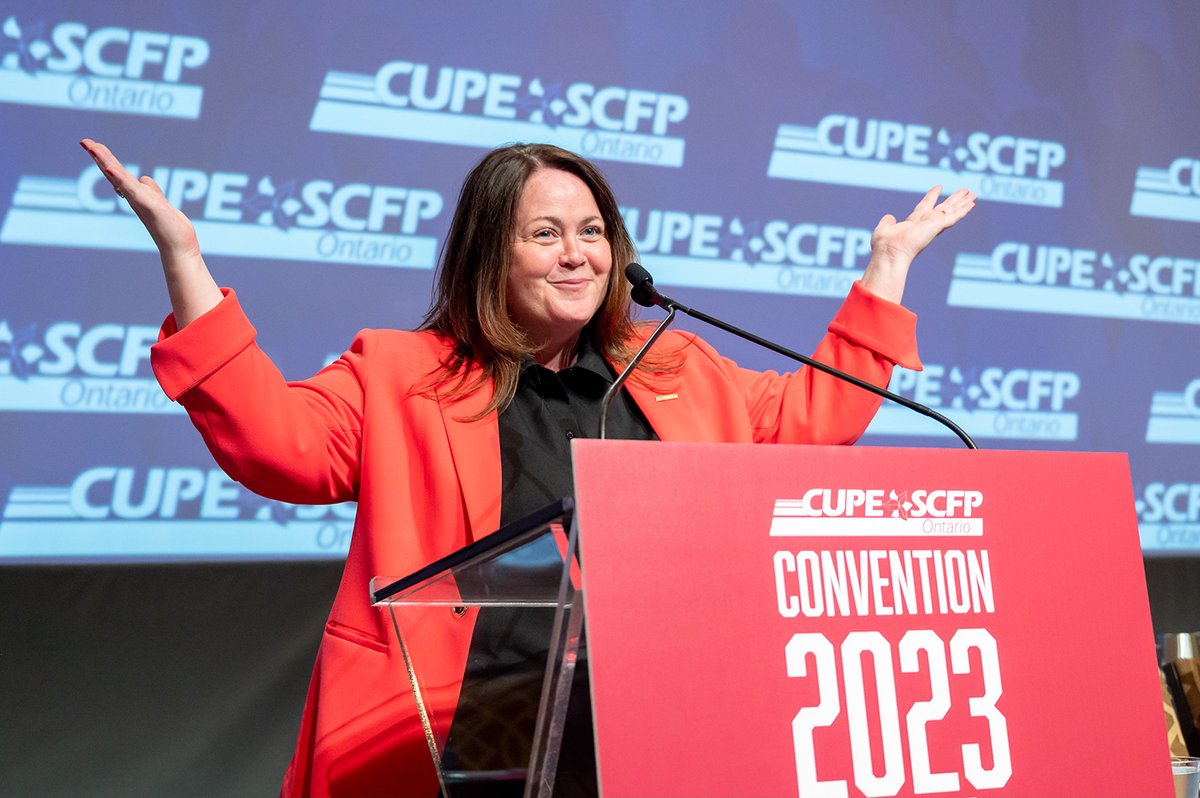 What a great feeling to be back home at @CUPEOntario! #cupeon23