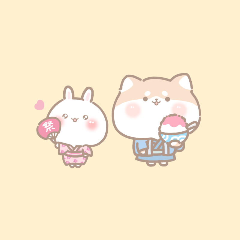 初夏がやって来ます☀️
これからの夏祭りが楽しみです🍧🍡

#夏祭り  #柴犬パオズ  #バニー・モー