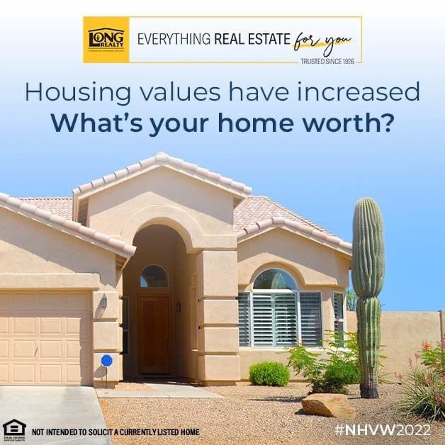 If you’re in #SouthernArizona, check your home’s latest value here (for free!):

🏡 homevalue.longrealty.com/AshleyHart

#longrealty #arizonarealestate #tucsonrealestate #realestate #azrealtor #azrealestate #realtor #lovewhereyoulive #desert #desertlife #tucson #orovalley #marana #arizona