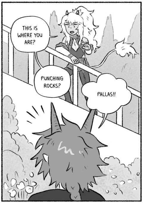 ✨Page 391 of Sparks is up!✨ Pallas is back!! 🙌  ✨https://sparkscomic.net/?comic=sparks-391 ✨Tapas  ✨Support & read 100+ pages ahead patreon.com/revelguts