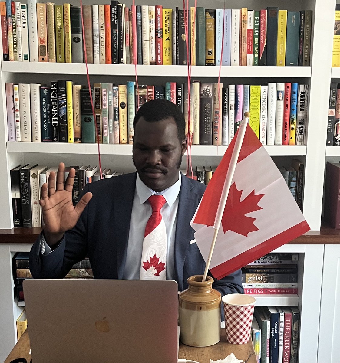 NateForOntario's tweet photo. So much joy. Best part of the day was watching Christophe become a Canadian citizen, surrounded by his family and friends (who started as sponsors and have become so much more). 

We are lucky to live in Canada. https://t.co/KRxSz12jdG