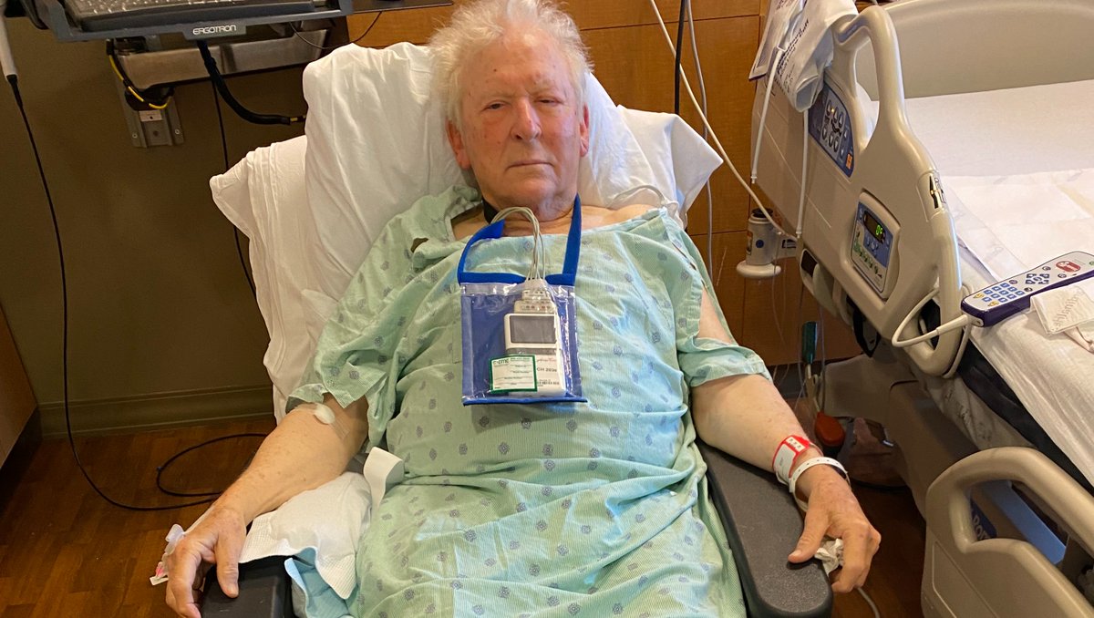 81-YEAR-OLD MAN STUNG HUNDREDS OF TIMES: Carl Amos says he was mowing his lawn in Maysville when a swarm of "killer bees" attacked him. 
"I just said, 'Dear Lord, I got to - if I'm going to make it, I need your help," Amos recalled. His story of survival - tonight at 6 <a href="/News9/">News 9</a>.