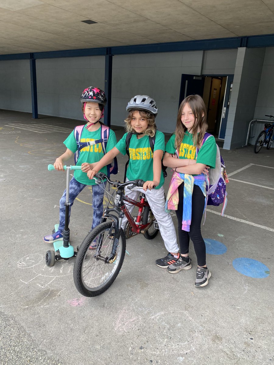 Bike to School Week update for Wednesday.  We’re up to 208 active trips to school this week so far! 🎉🎉