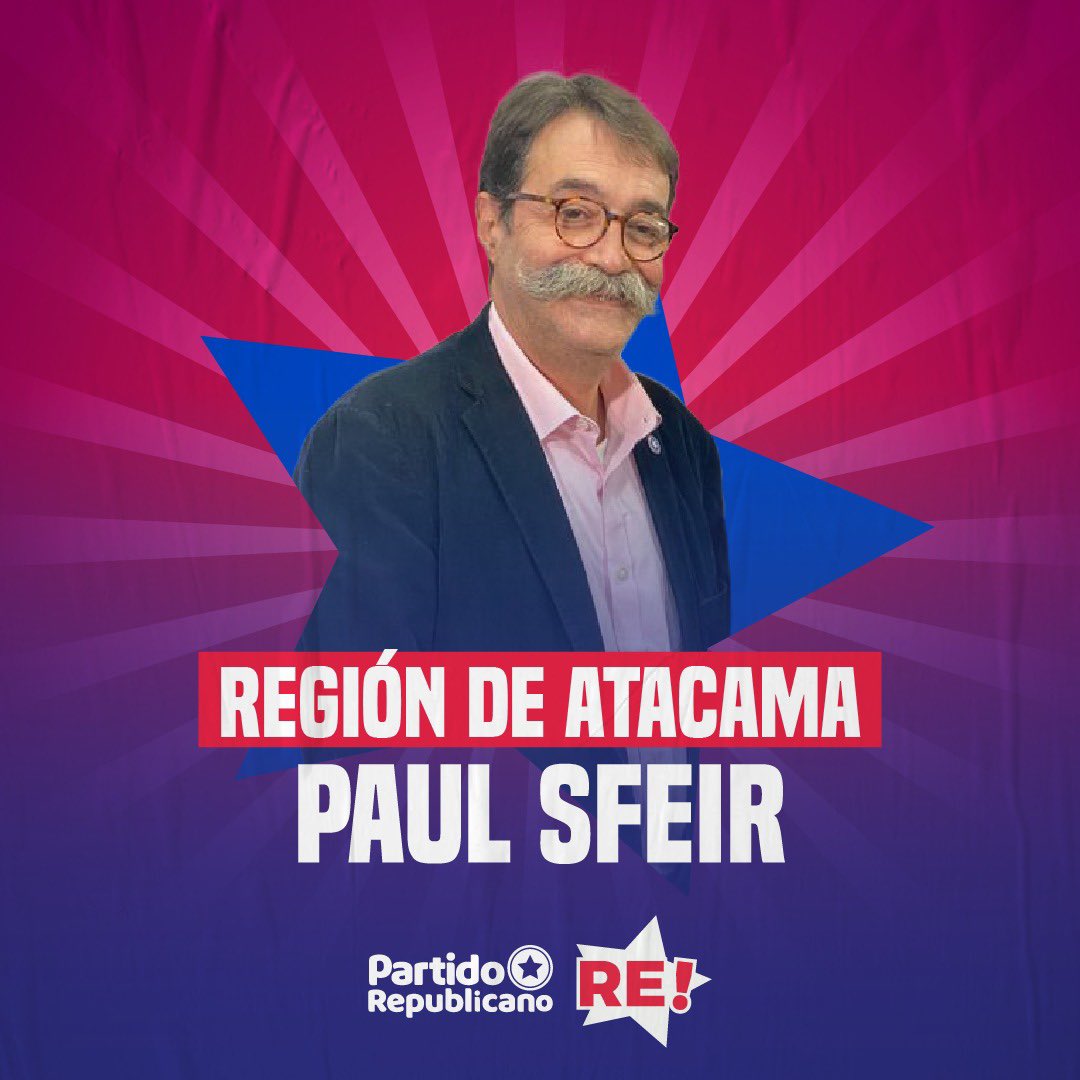 ¡Región de Atacama!   

Les presentamos a nuestro consejero electo <a href="/PaulSfeir/">Paul Sfeir</a> 

Los invitamos a seguirlo en sus redes sociales y conocer la plataforma de nuestros 22 consejeros donde podrán ser parte de este gran desafío📲 lc.cx/Rpk1Qa