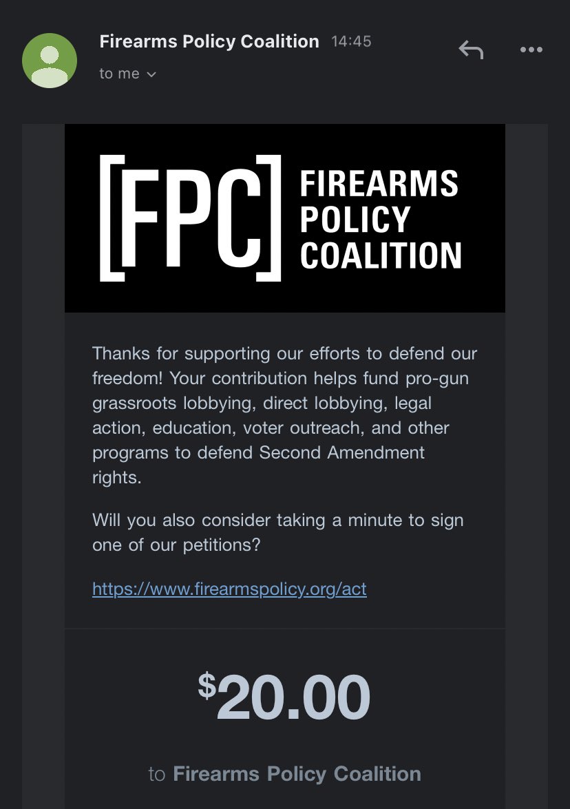 _LR_PHOTOS's tweet photo. @gunpolicy Just contributed. Keep fighting the good fight! https://t.co/eXTIMBGimV