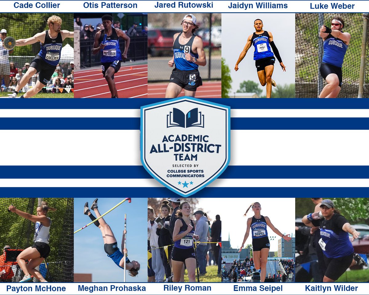 📚 SMART, FAST, AND STRONG 💪

5️⃣ men and 5️⃣ women earn @CollSportsComm Academic All-District honors for their achievements on the track and in the classroom!

#UDTFXCompete
#UDTFXClassroom