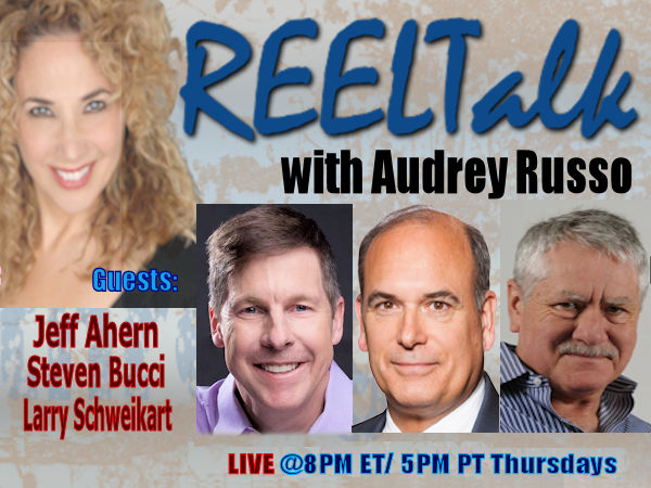 REELTalk Thursday @ 8PM ET - America's Professor Dr. @LarrySchweikart, Dr. @SBucci of the @Heritage and Comedian-Political Commentator @JeffAhern audreyrusso.com/live_.htm  #FreeSpeech #BidenBlackouts #HeritageFDN #NewsOfTheDay #Military #CanyonStarTV  #MedicalFreedom @Seabee_MrP…