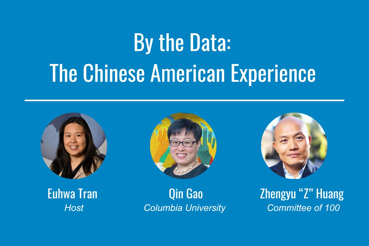 Bush China Foundation (@ghwbushchina) on Twitter photo NEW: podcast on "By the Data: The Chinese American Experience" with host Euhwa Tran and guests Qin Gao with <a href="/Columbia/">Columbia University</a> and Z Huang with <a href="/Committee100/">Committee of 100</a> about their recently released survey on the state of Chinese Americans.
bushchinafoundation.org/podcasts/by-thā¦
#AAPIHeritageMonth #AAPI NEW: podcast on "By the Data: The Chinese American Experience" with host Euhwa Tran and guests Qin Gao with <a href="/Columbia/">Columbia University</a> and Z Huang with <a href="/Committee100/">Committee of 100</a> about their recently released survey on the state of Chinese Americans.
bushchinafoundation.org/podcasts/by-thā¦
#AAPIHeritageMonth #AAPI