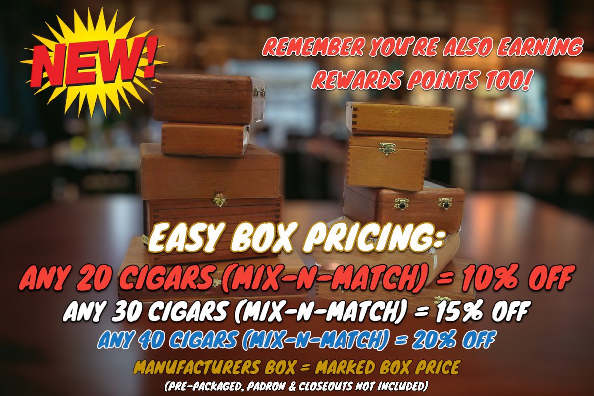 You can make your own box & save EVERY time! smokeandjoecigarlounge.com

#anthemaz #cavecreek #scottsdale #cavecreekaz #scottsdaleaz #carefreeaz #phoenixaz #cavecreekarizona #northphoenix #cavecreekcigars #cigars #paradisevalley #phoenixarizona #scottsdalearizona  #desertridge