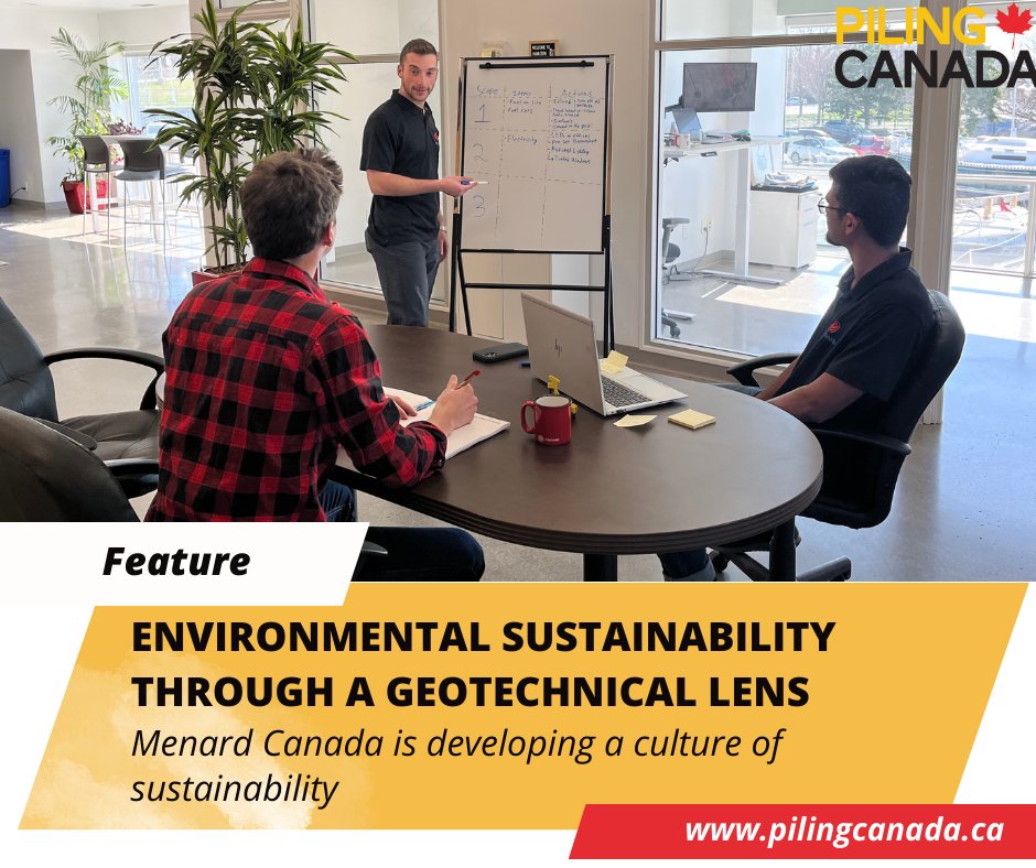 Menard Canada is challenging itself to drastically minimize its carbon footprint.

Read how the company hopes to bring others in the geotechnical field into the fight against climate change at pilingcanada.ca/environmental-…

#EnvironmentSustainability #DeepFoundations #Construction News