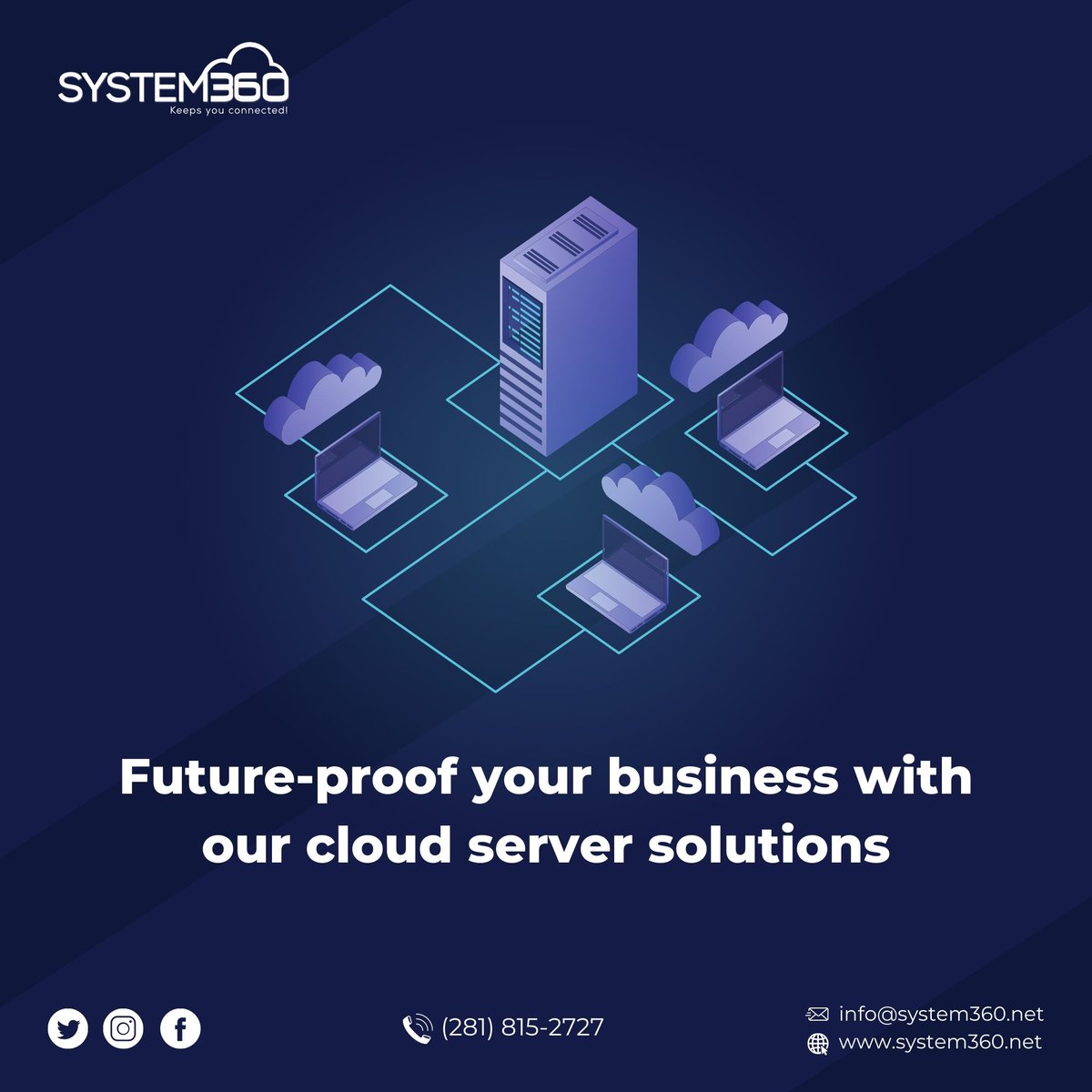 system360_'s tweet photo. System360's Managed IT Services can help you leverage the power of the cloud.
https://t.co/FKCz9z1Obq
#CloudSolutions #ManagedITServices #BusinessGrowth #CloudBackupSolutions #CloudComputingSolutions #CloudSecuritySolutions #CloudStorageSolutions #CloudBasedSolutions https://t.co/6SCHDees6S
