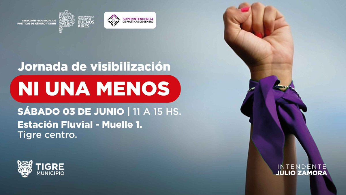 SecMujeresTigre's tweet photo. Desde 2015, cada 3 de junio, damos un poderoso y feroz grito. Cientos de miles de personas nos encontramos en la calle para ser la voz de quienes ya no la tienen, víctimas de la violencia femicida. https://t.co/0CVZuImLkW