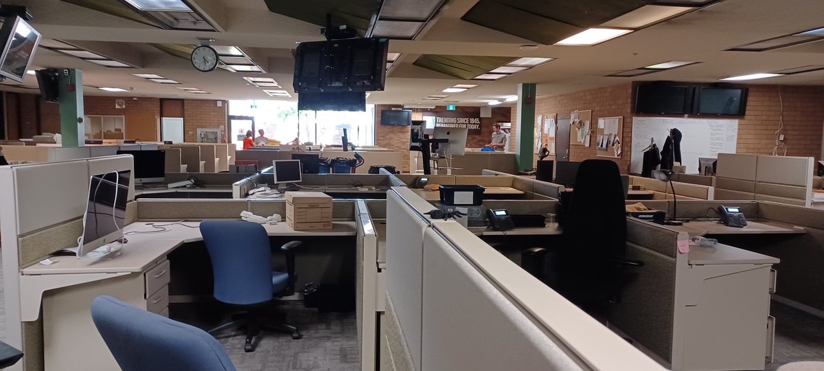 The Ottawa Citizen newsroom at Baxter Rd., now emptied, forever. So sad.