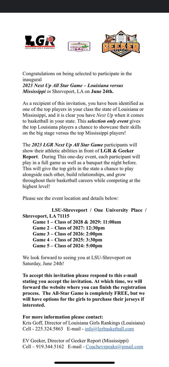 LailaNelson25's tweet photo. Humbled, blessed and grateful to receive this invitation to the All Star game 🙏🏾 @evgeeker @731CoachK901 @RCA_GirlsBBall #WeAllOne #NextUp https://t.co/Q0w0Eaoicd