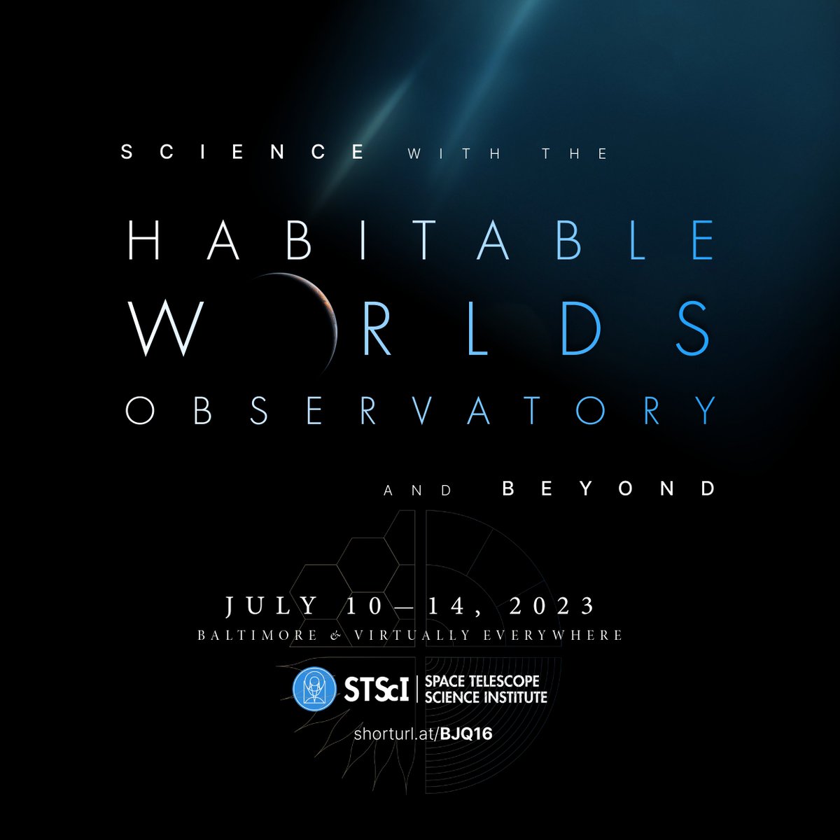 NewGreatObs's tweet photo. Join the movement. Build the next great engines of discovery. 

Our friends at @stsci are hosting a conference to inspire a broad and inclusive community that will be the heart of the Habitable Worlds Observatory. 

Register and submit abstracts now: https://t.co/AL0mwD8tc6 https://t.co/hGc82dOPMS