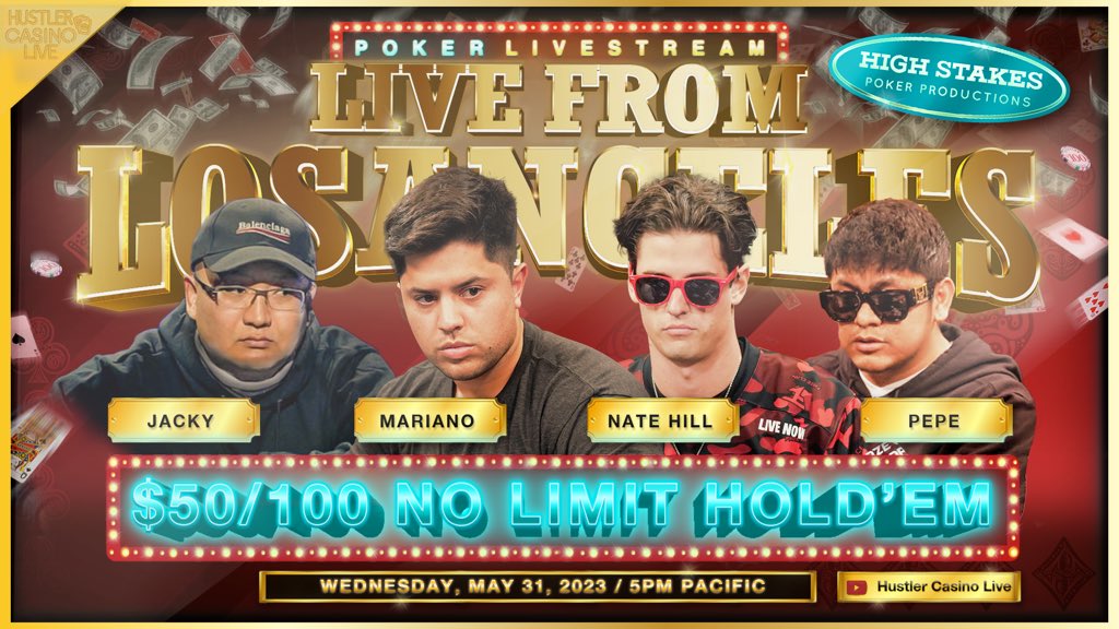 We have more poker tonight!! $50/100 w/ Mariano, Jacky, @NateHillTV, Pepe, @MikeXpoker & more This game was recorded a few weeks ago Commentary by @TheRyanFeldman Tune in at 5pm PT: youtube.com/live/mLfHILq7l…