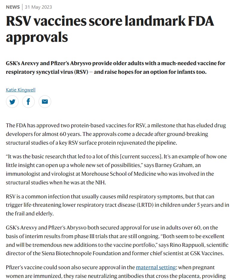 Nature Reviews Drug Discovery on Twitter "RSV eluded vaccine