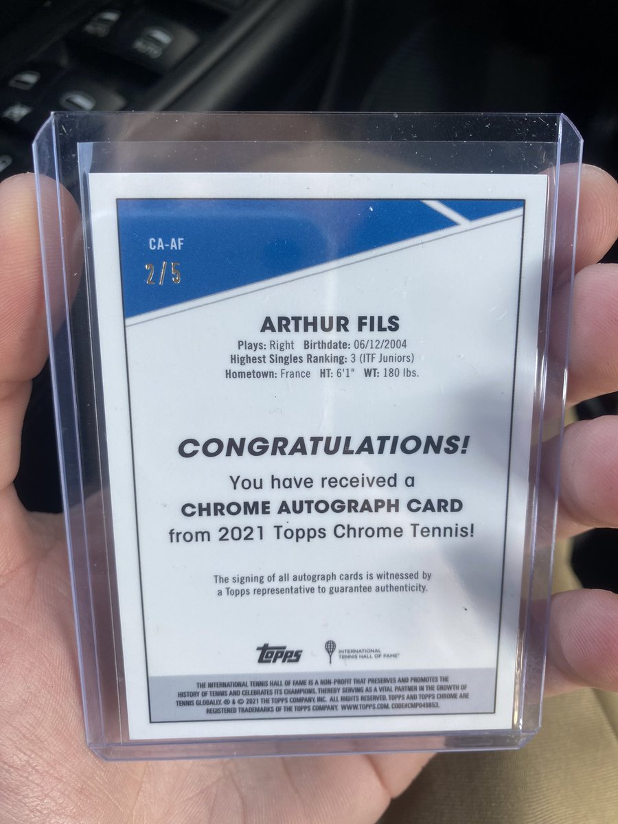 Jasondardick's tweet image. Topps chrome tennis lite box dub! I think! #GarbageMan