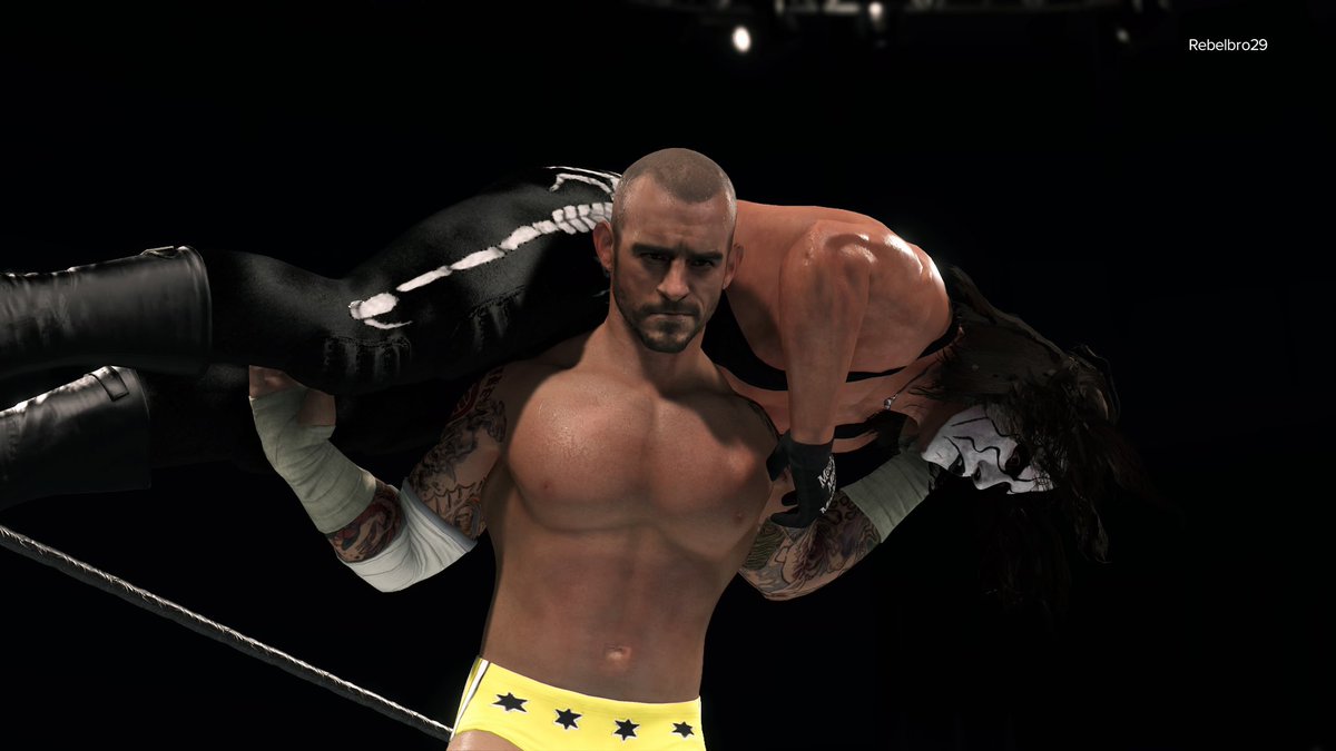 Here’s some more in game shots of Punk and Spring Stampede ‘98 Sting. #CMPunk #Aew #AEWFightForever #AEWDynamite #WWE2K23 #Sting