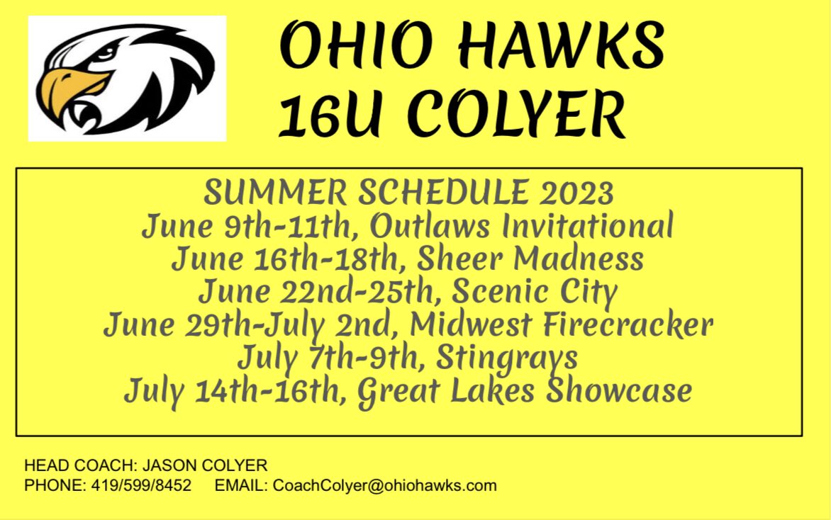 Ready for some summer ball 💪🏼🥎 <a href="/HawksColyer16u/">Ohio Hawks</a> <a href="/OhioHawks/">Ohio Hawks</a>