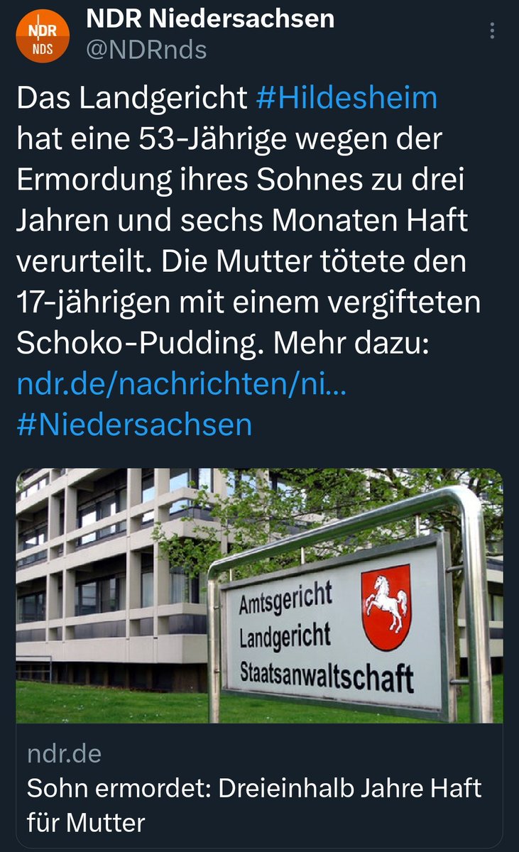 rotberchen's tweet photo. Das Patriarchat hat wieder zugeschlagen! Ein 17-Jähriger Patriarch war so dreist, sich von seiner armen Mutter vergiften zu lassen, dass sie statt 15 Jahren Haft grausame 3,5 Jahre Haft absitzen muss. Zum Glück kein #Femizid.

 #SmashThePatriarchy
#Patriarchat #Feminismus https://t.co/AgzorAuwd3