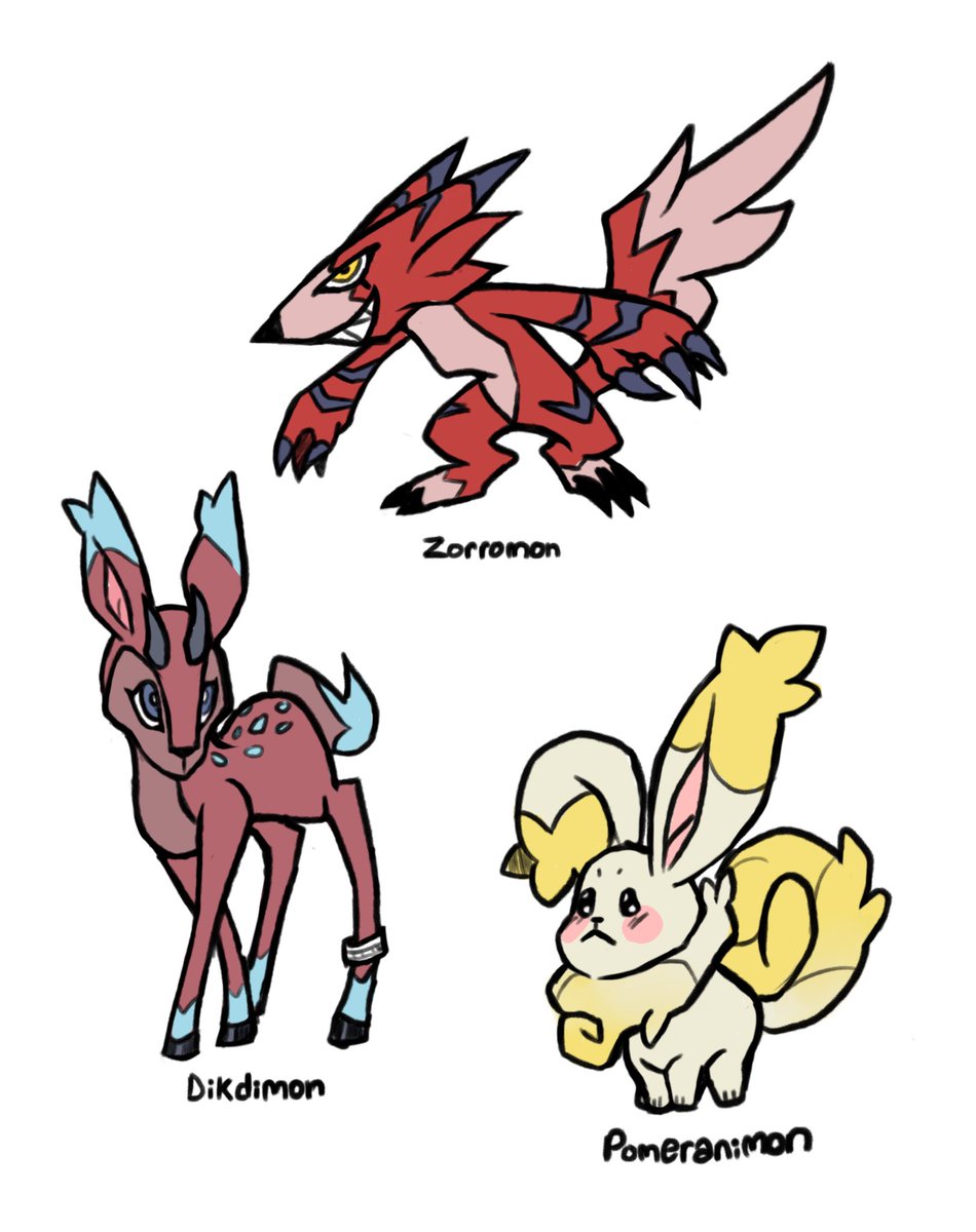 artsy_emi's tweet photo. three new lil rookie digimon :) what do y’all think?
#Digimon #fanmadedigimon #digifake #digimonfanart https://t.co/JR6AQ9Cdoj