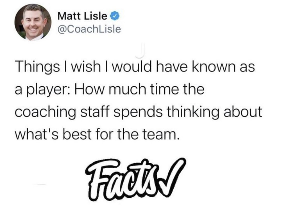 This guy reads our coaching staff’s minds!