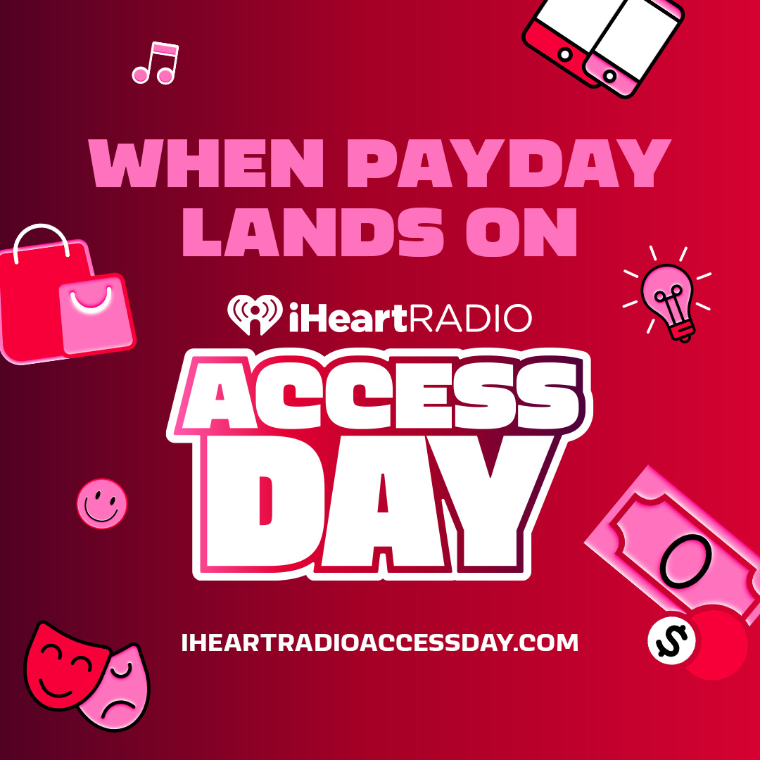 I love when good things happen to good people. ☺️ Enjoy your payday with our Access Day deals (available for one day only!!!)

Shop around here: iHeartRadioAccessDay.com

#iHeartAccessDay