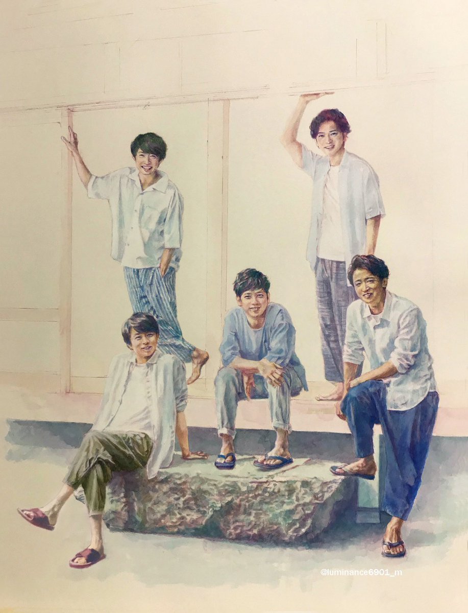 #水彩画 #ARASHI #嵐

ハロー6月🍃

今月も5人が元気で。