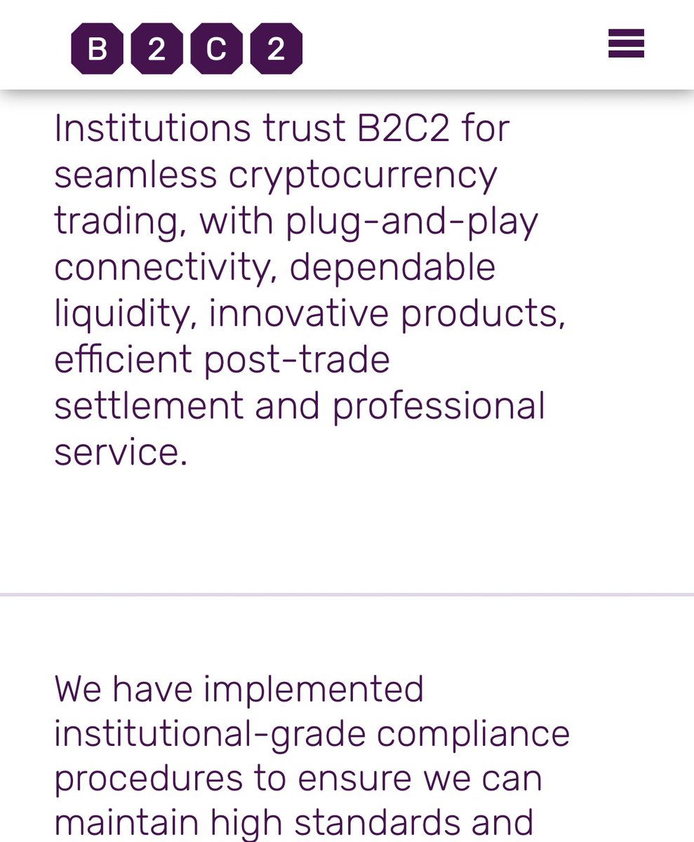 XDC B2C2 is a leading crypto-native liquidity provider across market  conditions for institutions globally. #XDC start handling with B2C2 in June  2023. SBI has acquired B2C2 in late 2020 https://t.co/d3rBnuTyTX  #XDCNetwork #XinFin #