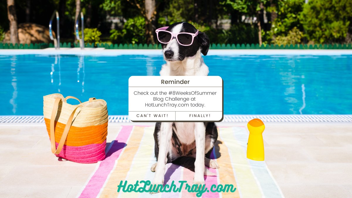 Join the 2023 #8weeksofsummer blogging challenge! #edchat #ETCoaches #edtech #edtechchat #BloggingBuddies #PD4uandme #SatChat #SunChat hotlunchtray.com/join-the-2023-…