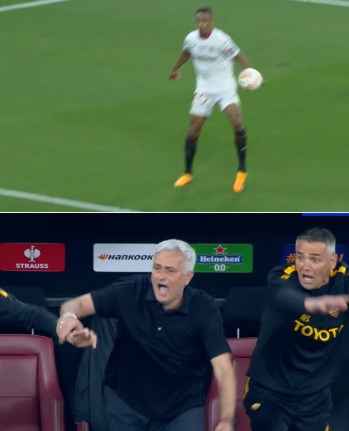 Iconic_Mourinho's tweet photo. José Mourinho: "The truth is that we are all very sad, with or without crying the truth is this. We will get home dead of tiredness and dead because of tonight's unfair refereeing display."

"Great game, great final, intense, gritty, vibrant, but the referee seemed Spanish." https://t.co/s8KovqWzbo