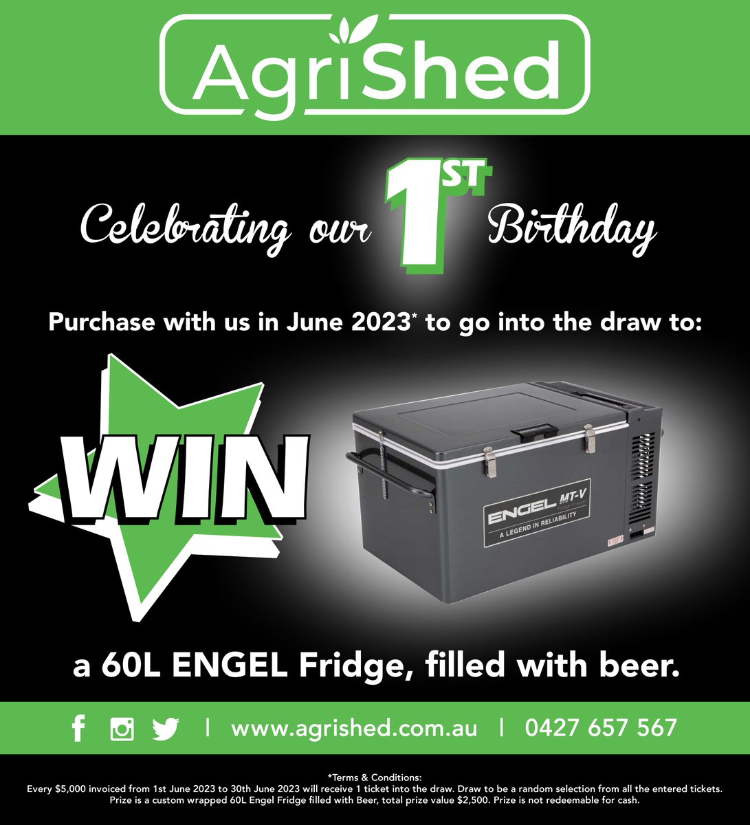 AgriShed_'s tweet photo. Like &amp; Share

#firstbirthday #companybirthday #dalby #condamine #thedowns #westerndowns #queensland #agronomy #AgriShed #agriculture #agricultureandfarming #farming #australianfarmers #cropprotection

(30 day accounts available) https://t.co/quqRbZZb3I