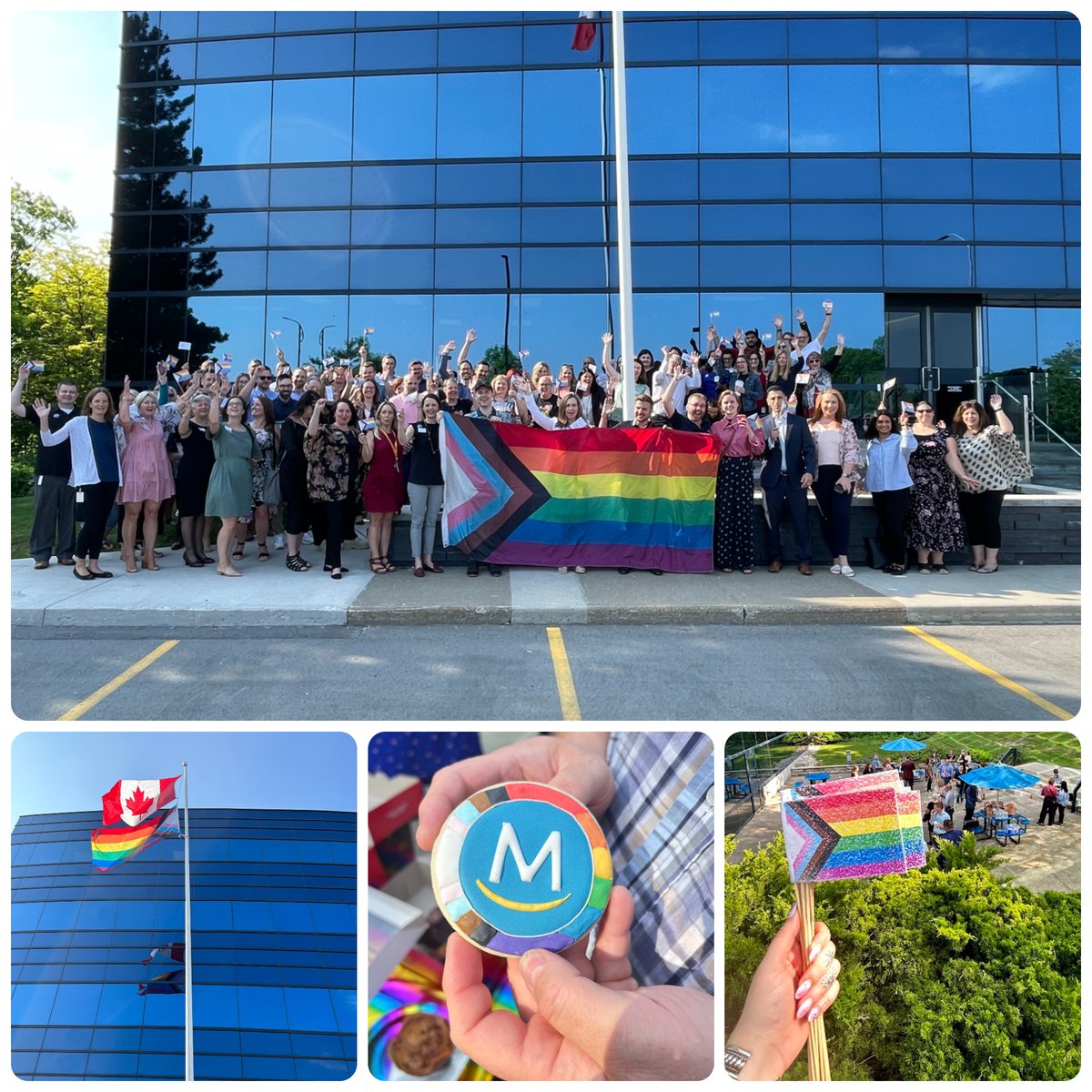 June is Pride Month, and we're excited to kick things off by raising the Pride Flag. 🏳️‍🌈 
This symbol of unity and inclusivity serves as a reminder that at Meridian, we're committed to nurturing a culture where everyone is embraced, respected, and celebrated for who they are.
