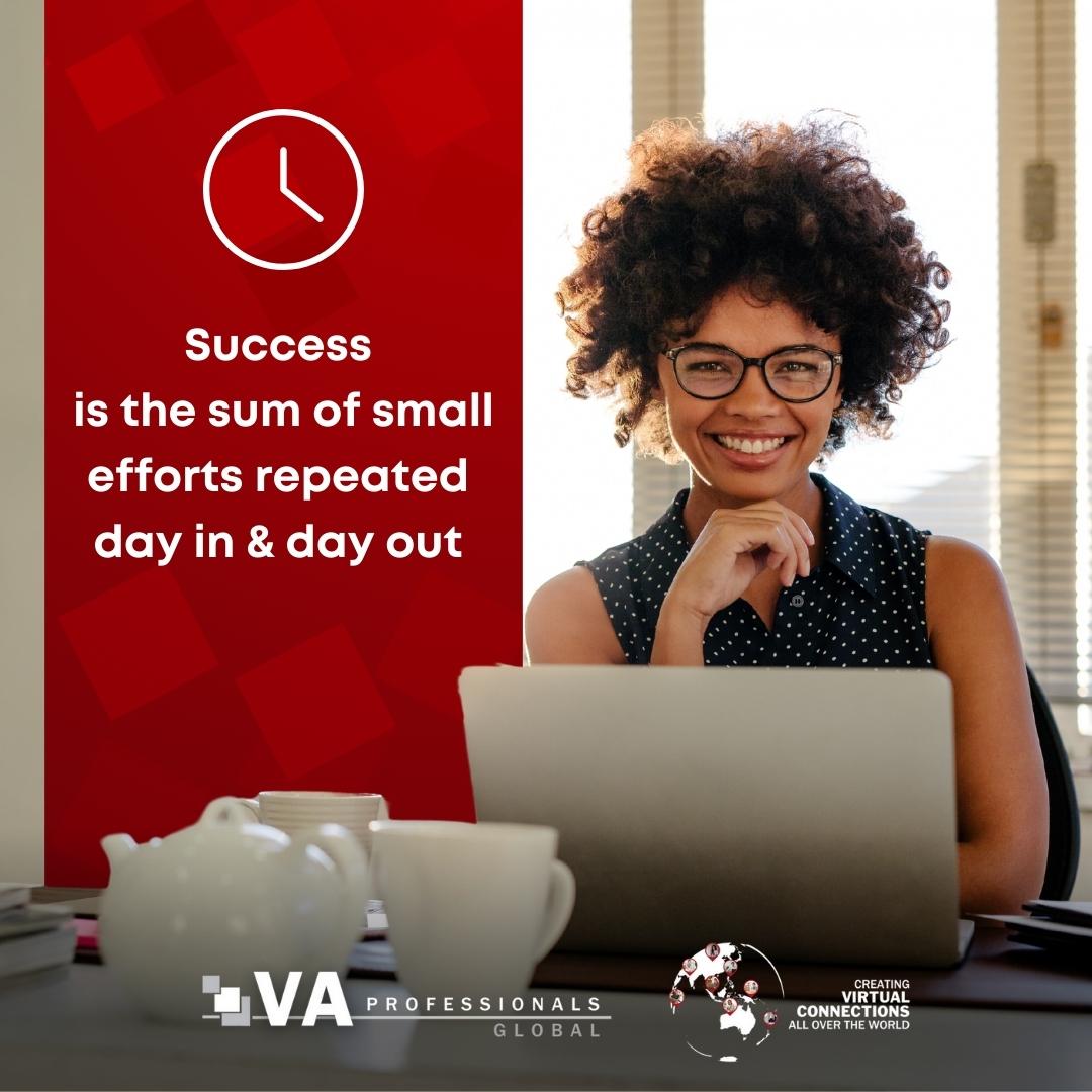 ProfessionalsVa's tweet photo. Success is a process, so don't give up and always count the small steps.
#VAProfessionals
#mondaymotivation #MindfulnessMonday
#workfromhome
#workfromhomeopportunity https://t.co/3Uq1nzQDXQ