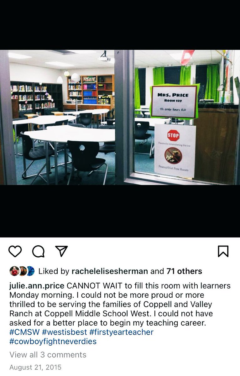 Julie Ann Price (@mrspricecmsw) on Twitter photo I know in-person PL the week after school is out isn’t everyone’s cup of tea, but my bucket is SO full after leading and learning alongside BRILLIANT colleagues new & old. Added bonus: got to present in my old/first classroom! <a href="/CMSWestWrangler/">Coppell Middle School West</a> #westfam I know in-person PL the week after school is out isn’t everyone’s cup of tea, but my bucket is SO full after leading and learning alongside BRILLIANT colleagues new & old. Added bonus: got to present in my old/first classroom! <a href="/CMSWestWrangler/">Coppell Middle School West</a> #westfam