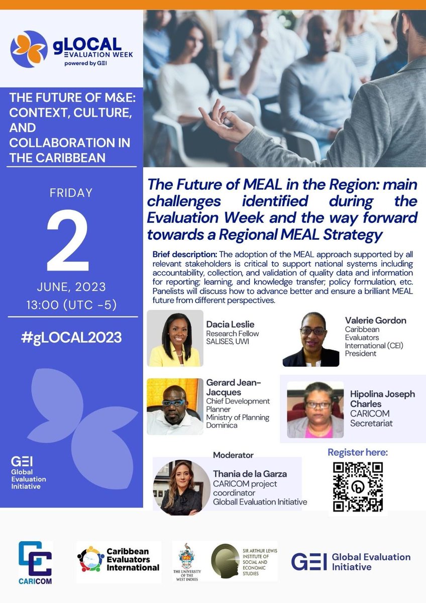 #SAVETHEDATE: 
✨The Future of M&amp;E: Culture, Context and Collaboration in the Caribbean 
📆 2 June 2023
🕒 1:00PM EST/2:00PM AST
💻 bit.ly/3pDtSaZ