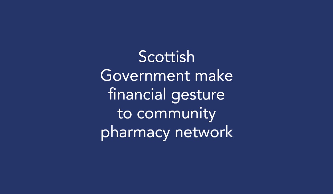 Scottish Government make financial gesture to community pharmacy network

pharmacyinpractice.uk/2023/05/31/sco…